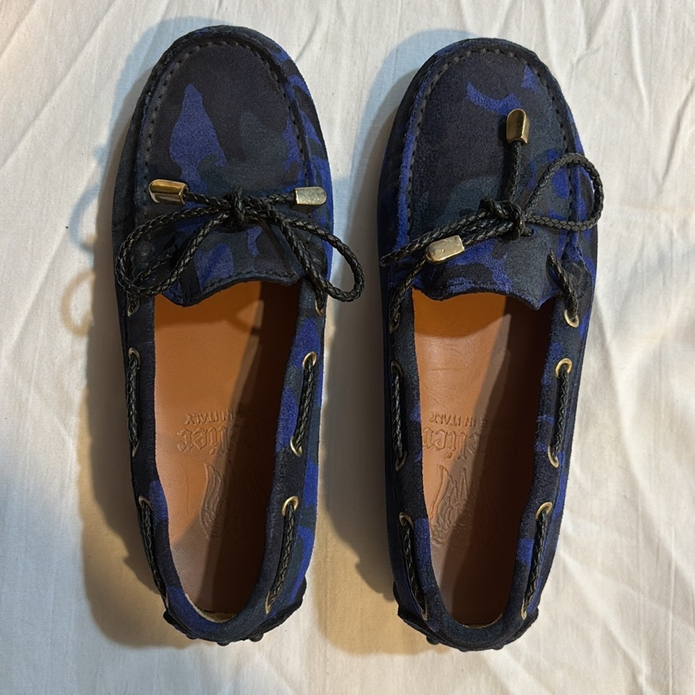Atelier Boys Woven Leather Drivers NWT